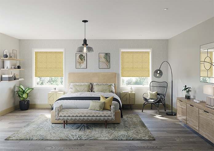 Dots and Spots, Canary Yellow - Twist&Fit Roller Blind - Image 8
